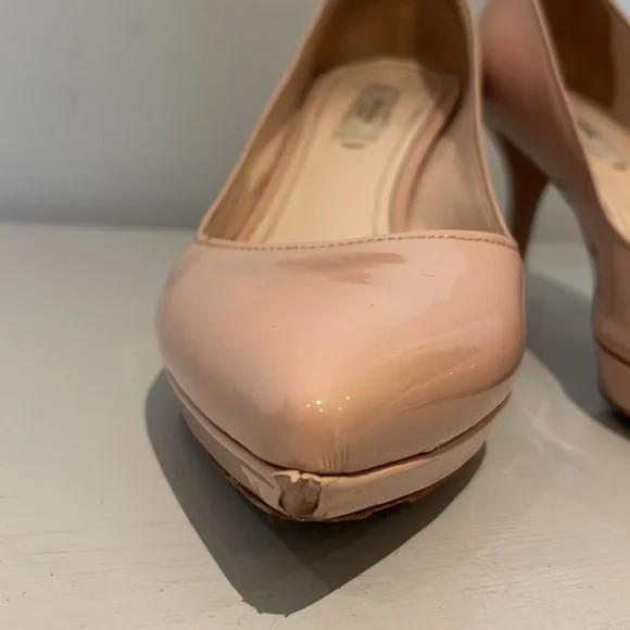 Vintage Prada Nude Heels - Size 37 - Picture 4 of 14